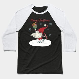 Happy santa skating Baseball T-Shirt